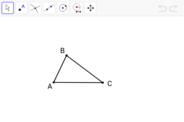 Overview of the particular lines of the triangle – GeoGebra