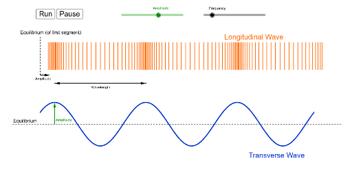 wave simulation with longitudinal and transverse waves ...