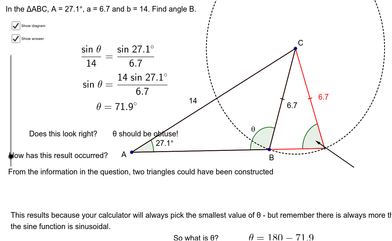 Sin Rule – GeoGebra