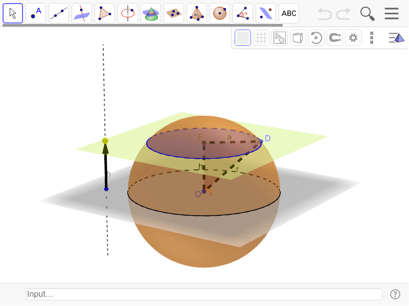 Section Of Sphere – GeoGebra