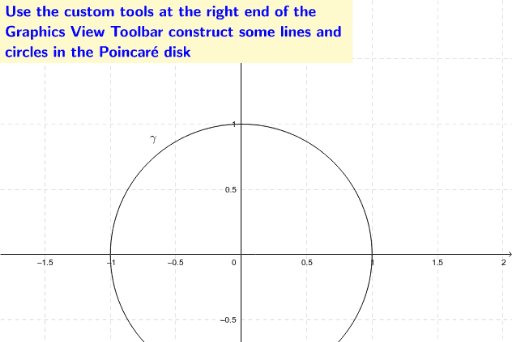 Definizione somma disco Poincaré – GeoGebra