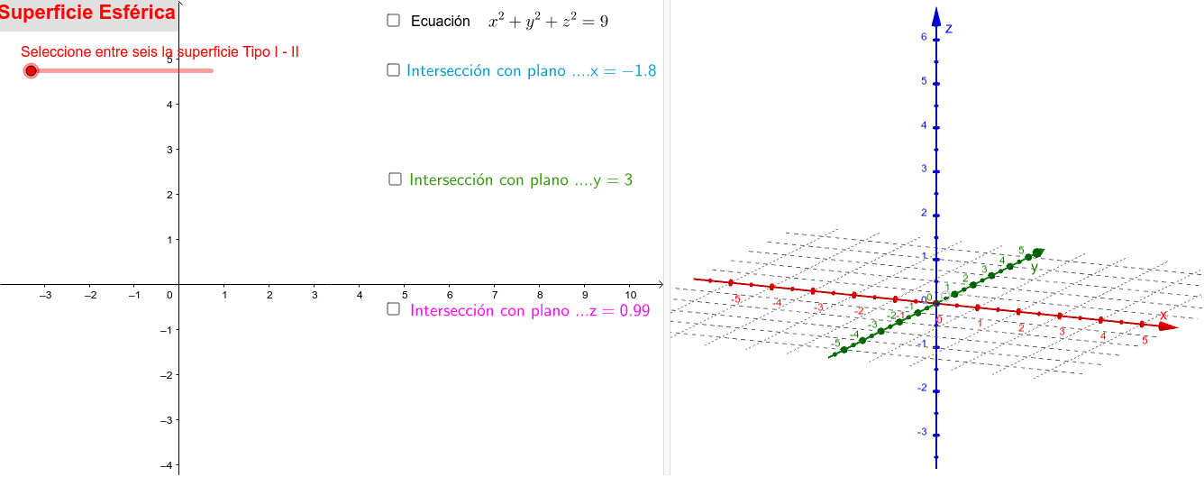 Superficies Cuádricas No Rotadas – GeoGebra