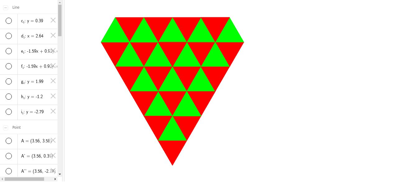 Mosaico Triangulos Geogebra