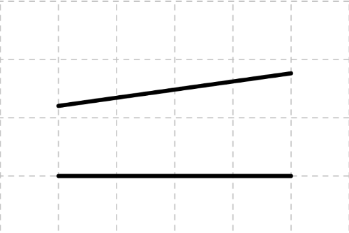 Non-perpendicular distance