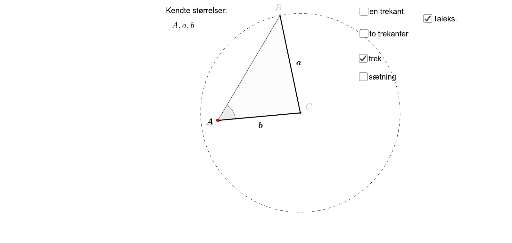 Sinus Relation To Trekanter Geogebra