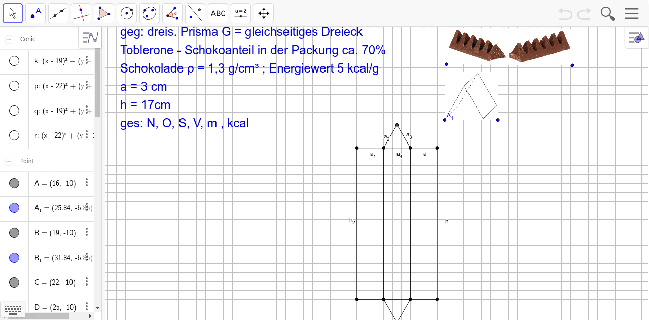 Toblerone – GeoGebra