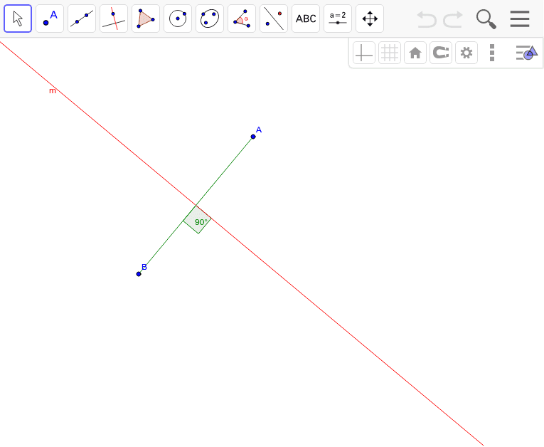 Mediatriz de un segmento – GeoGebra