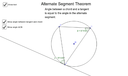 Alternate Segment – GeoGebra