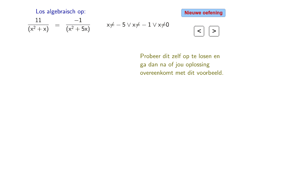 Gebroken Vergelijkingen Oplossen (B) – GeoGebra