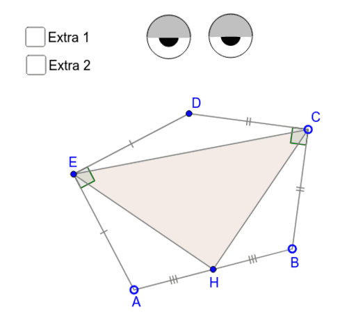 Pentagon With Two Right Angles GeoGebra