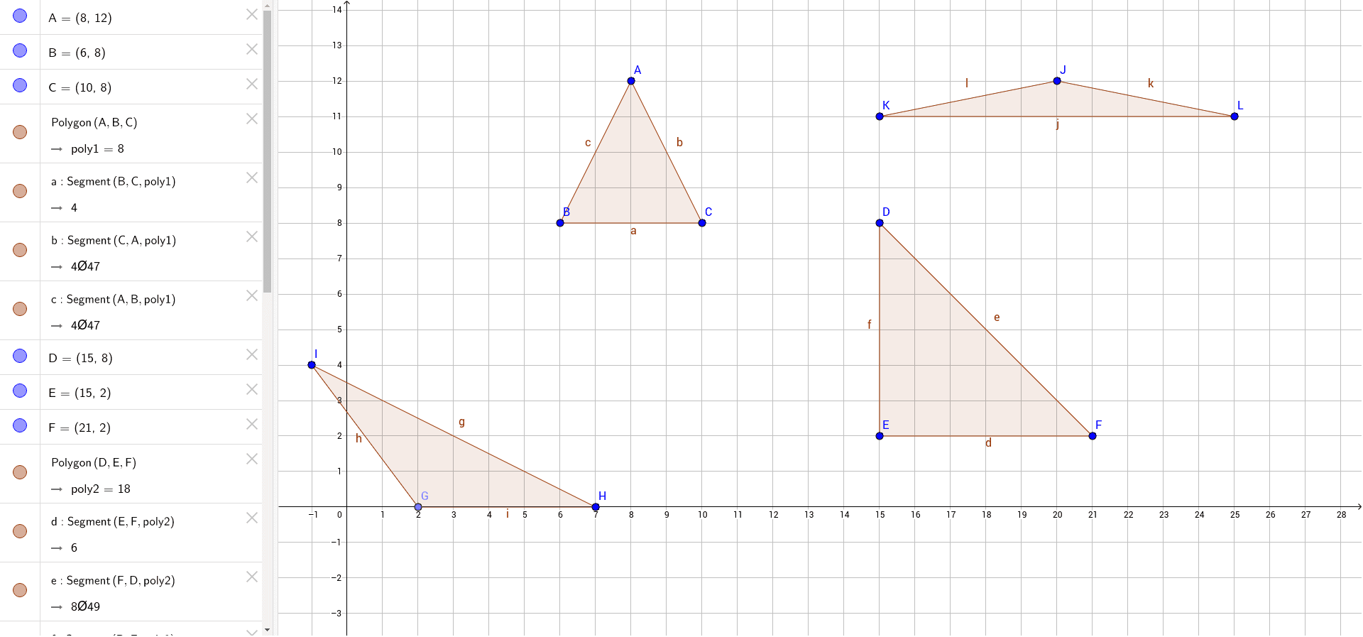 Isosceles Triangles Geogebra 1991