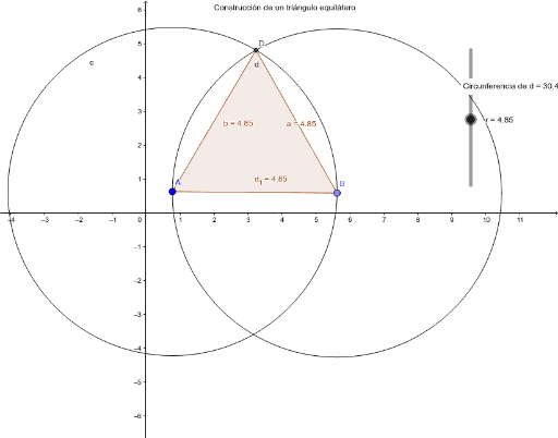 Triángulo Equilátero Geogebra 2454