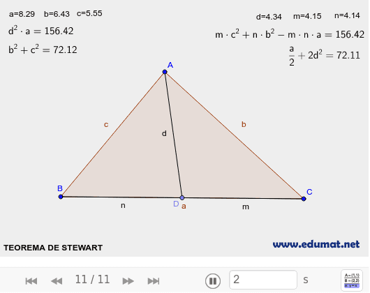 Teorema De Stewart Geogebra 4584