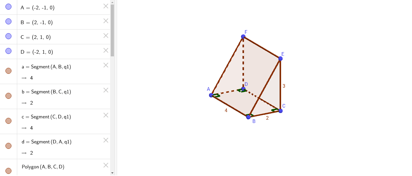 Triangular Prism – Geogebra