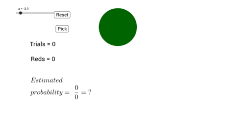 experimental probability geogebra