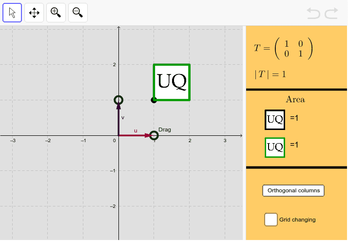 Linear Transformations – GeoGebra