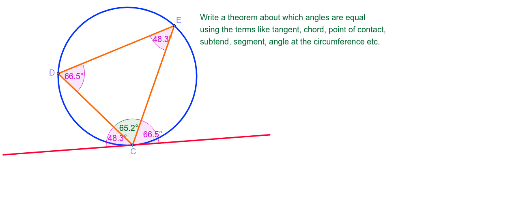 Circle Theorem 16 – GeoGebra