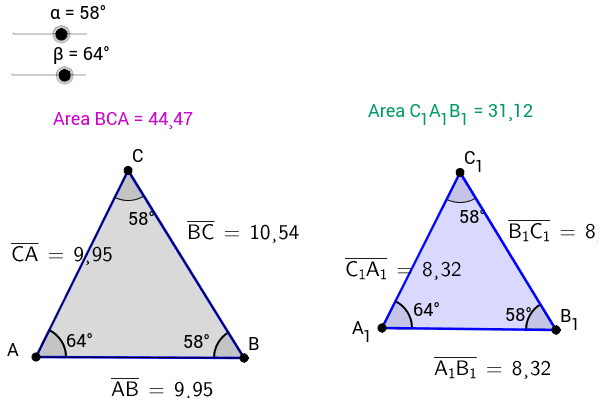 Area Of Similar Triangles Geogebra 2026