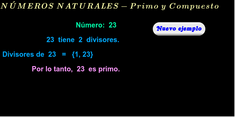 ejemplos de numeros primos y compuestos