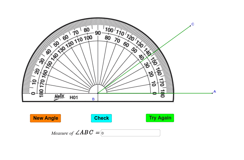 angles on a protractor