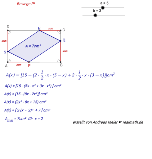 Einbeschreibungs- Und Extremwertaufgabe – GeoGebra