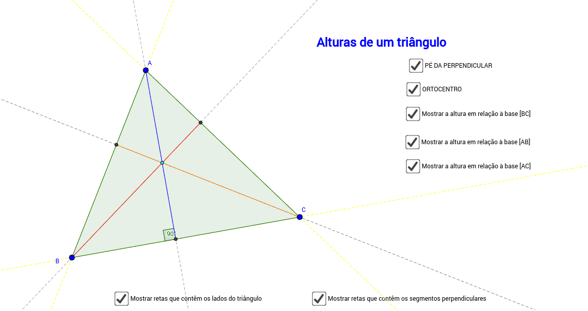 GeoGebra Applet Pressione Enter para iniciar a atividade