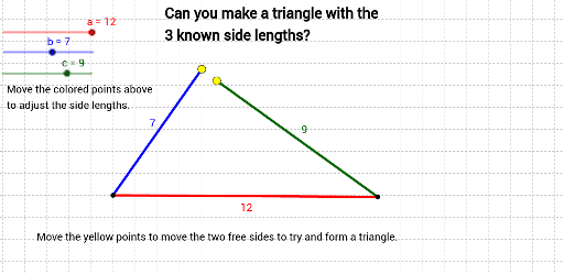 Triangle Inequality Exploration – GeoGebra