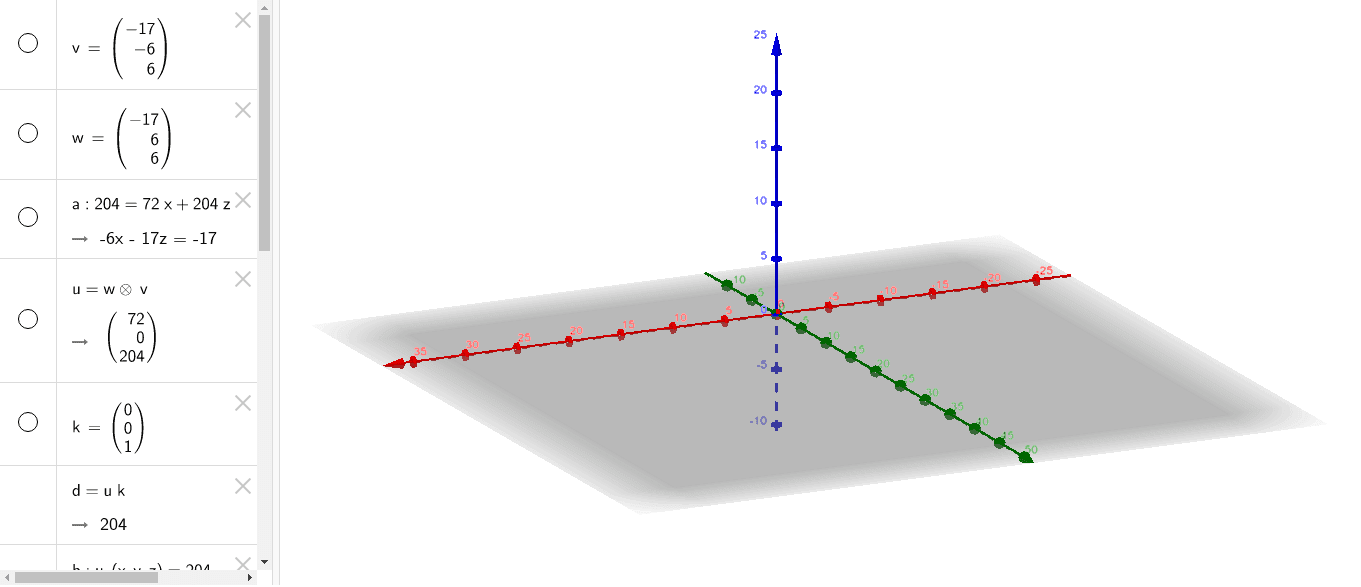 Planes in 3-space – GeoGebra