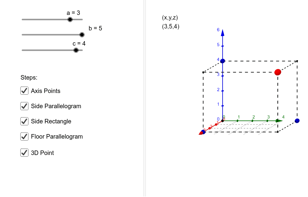 Graphing 3D Points – GeoGebra