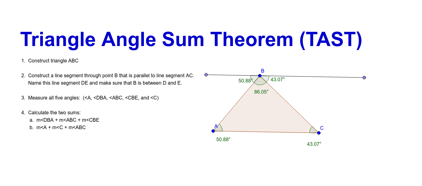 triangle sum theorem