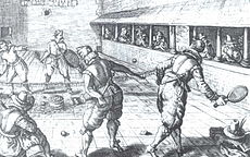 Jeu de paume in the 17th century