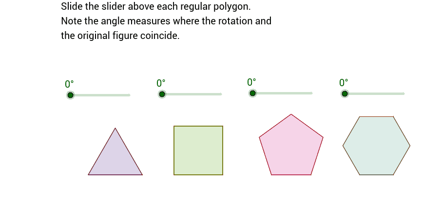 rotational symmetry geogebra