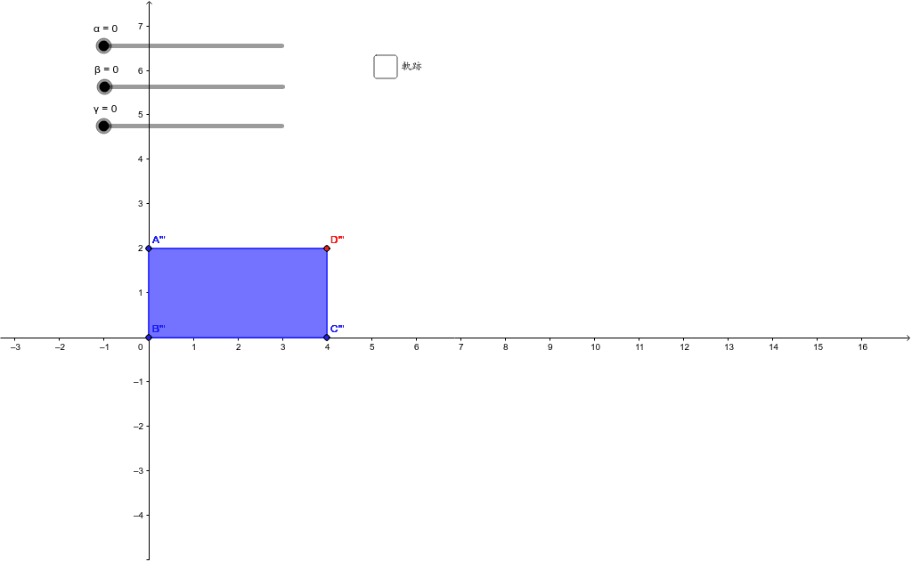 頂点の軌跡 長方形の回転 34 3 Geogebra