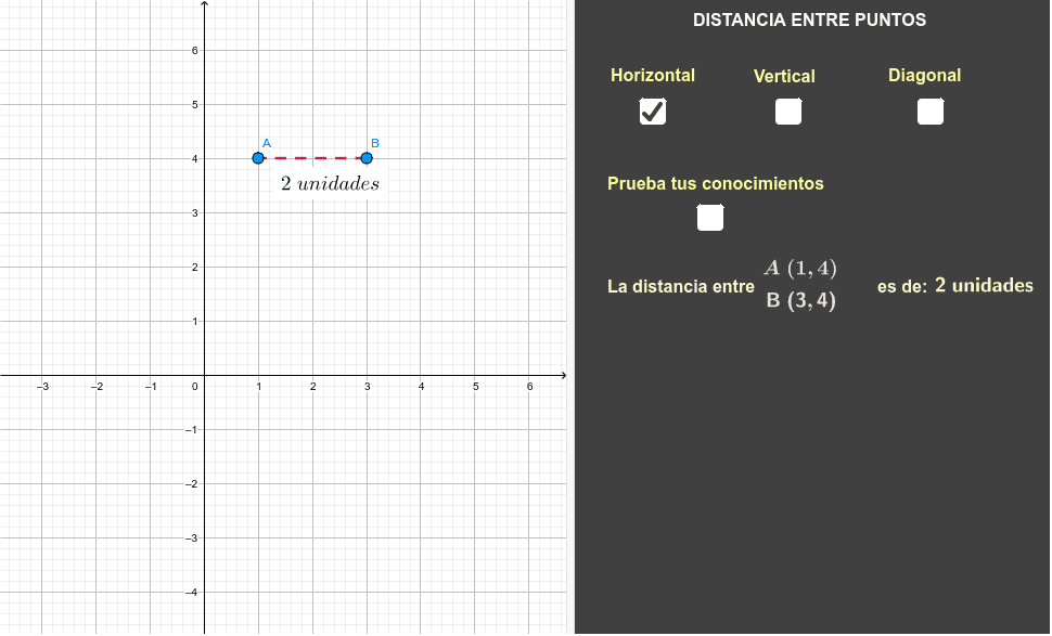 Distancia Entre Dos Puntos – GeoGebra