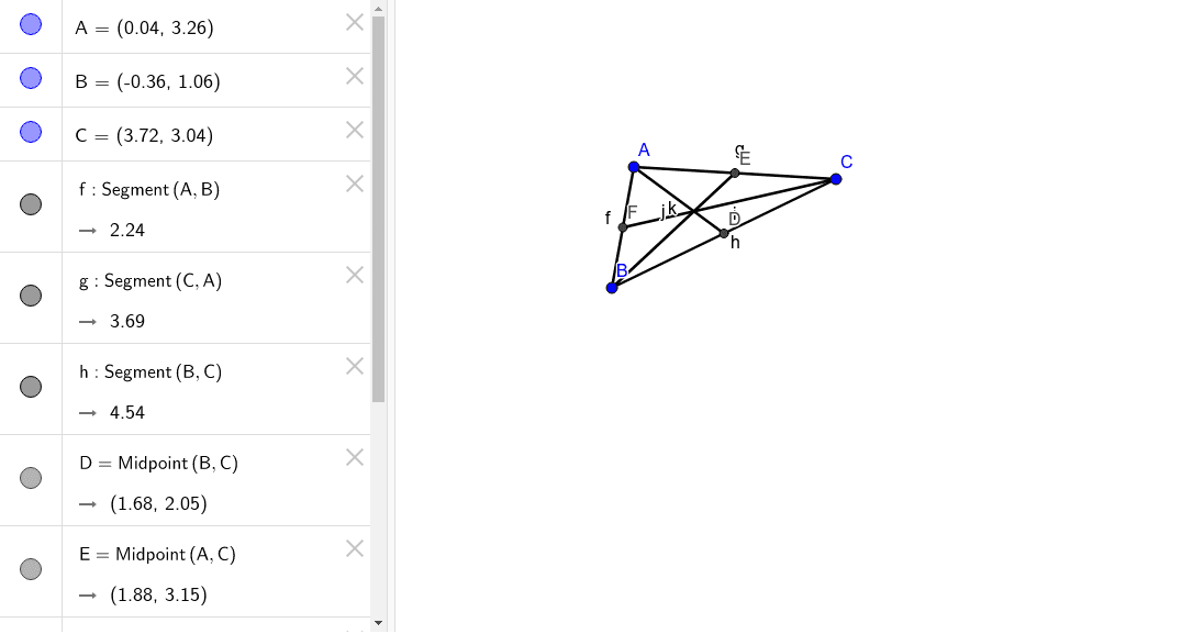 Median – GeoGebra