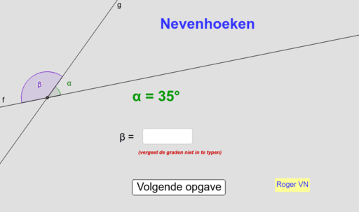 Nevenhoeken Geogebra