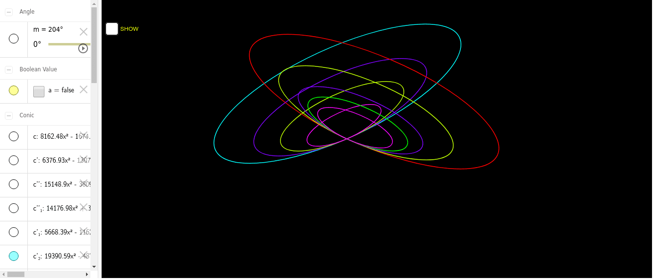 COLOR CHANGING STRING ART – GeoGebra