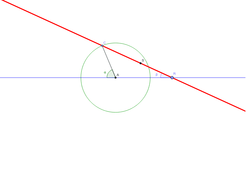 Angle trisection using compass and tape measure – GeoGebra