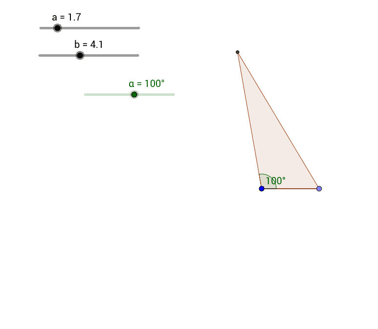 三角形の作図 2組の辺とその間の角 Geogebra