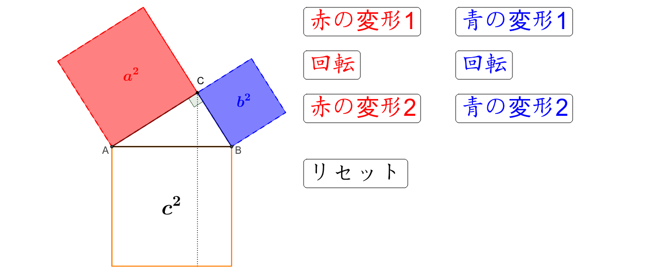 三平方の定理 Geogebra