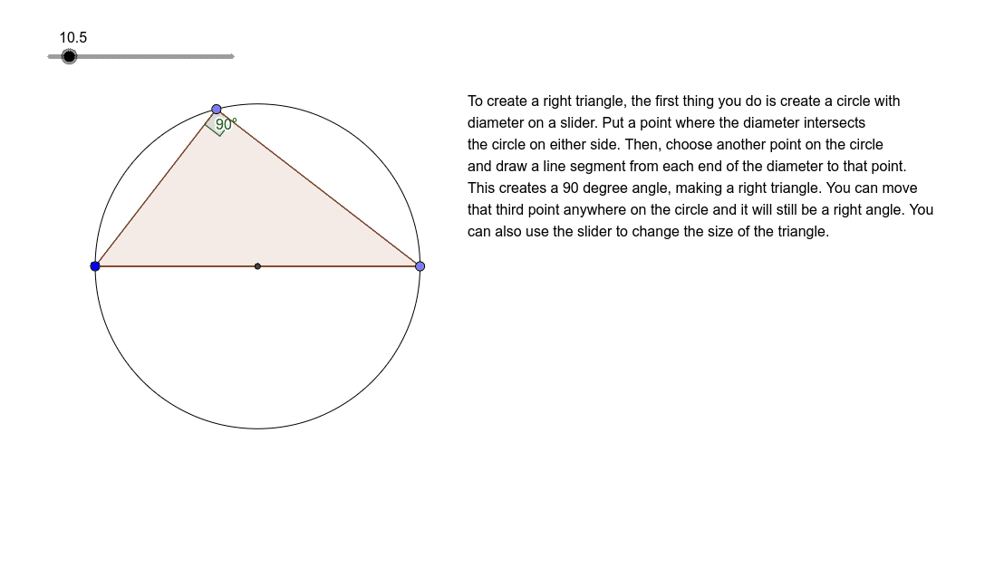 Right Triangle Construction – GeoGebra