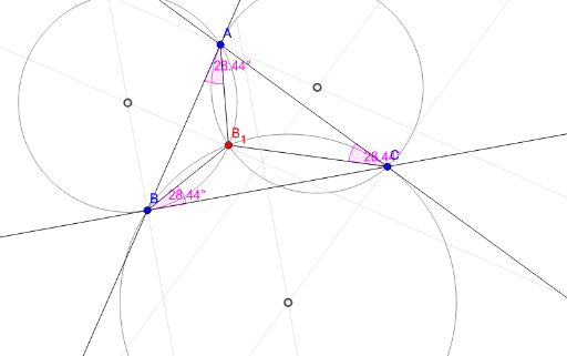 The First Brocard Point – GeoGebra