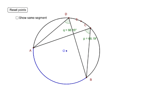 Angles In The Same Segment Geogebra 2993