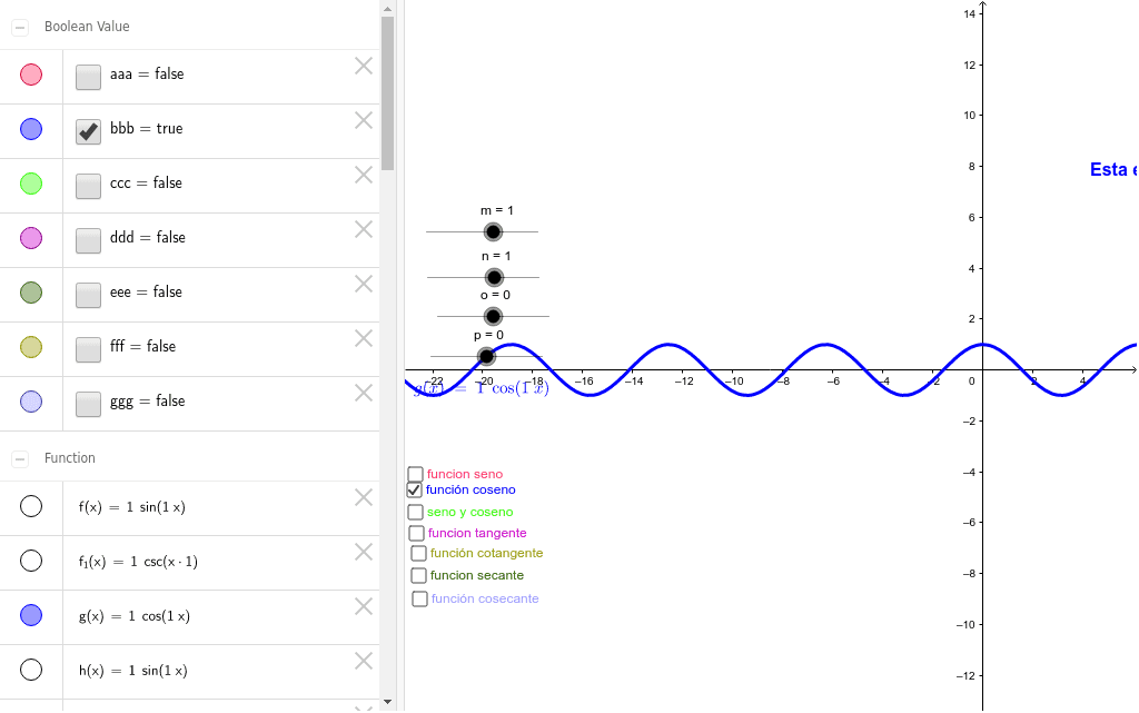 Funciones Trigonometricas Graficos Geogebra