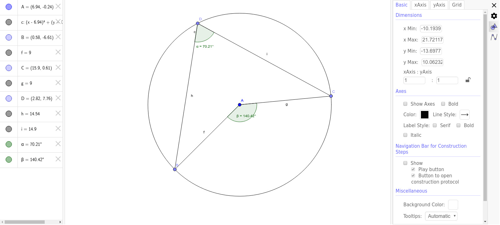 Angle At Centre Is Twice Angle At Circumference Geogebra 7447