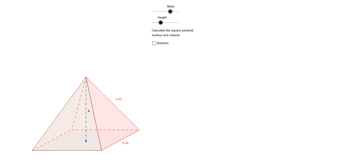 Square Pyramid Geogebra