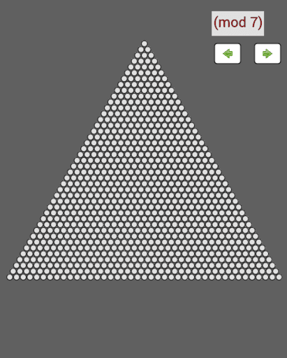 Patterns in Pascal’s Triangle Modulo m – GeoGebra