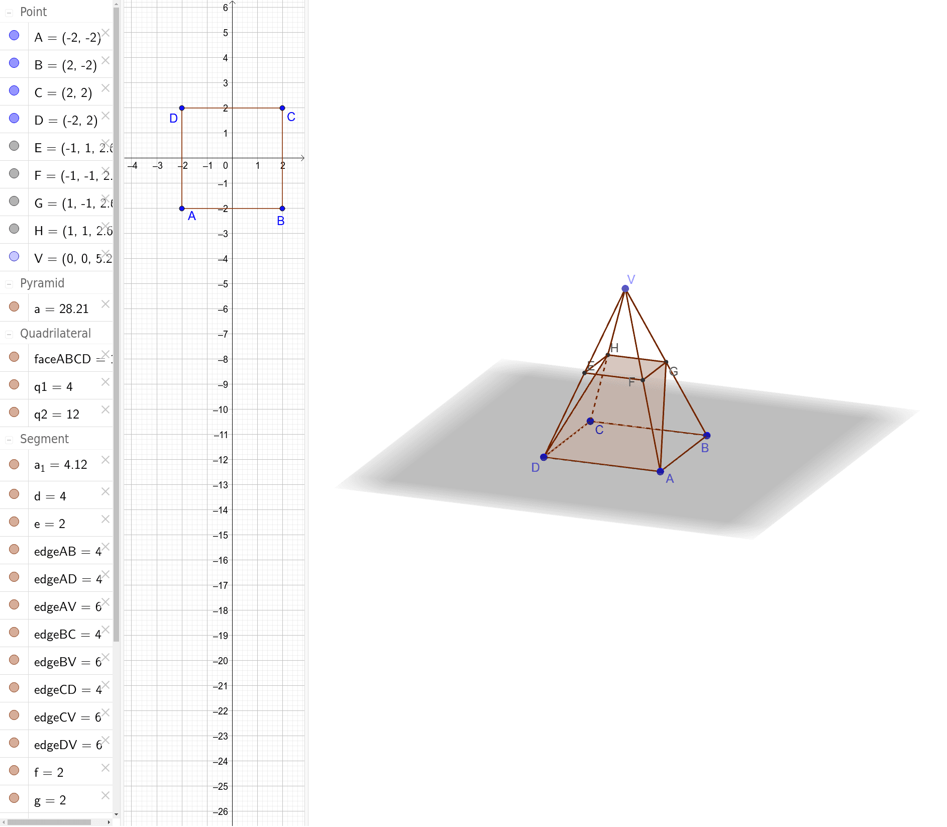 Add Ex on 3D trigo problems (solids) Q.6 - SAMPLE – GeoGebra