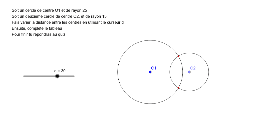 Position De 2 Cercles – GeoGebra