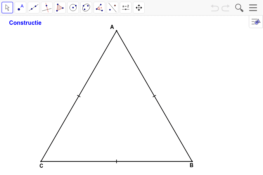 Oefening Op De Middelloodlijn Van Een Lijnstuk 6 Geogebra